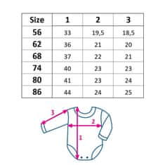 NEW BABY Dojčenské body s dlhým rukávom Ježko 62 (3-6m) Sivá