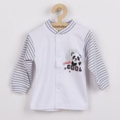 NEW BABY Dojčenský kabátik Panda 74 (6-9m) Sivá