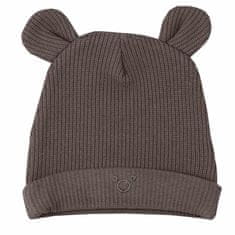 KOALA Dojčenská čiapočka Pure brown 62 (3-6m) Hnedá