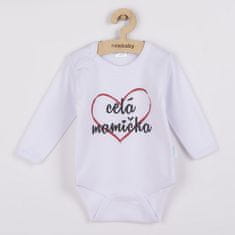 NEW BABY Body s potlačou celá mamička 62 (3-6m) Červená