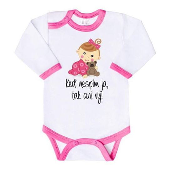 NEW BABY Body s potlačou Keď nespím ja, tak ani vy