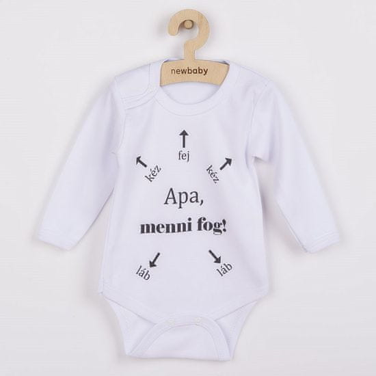 NEW BABY Body s potlačou Apa, menni fog!