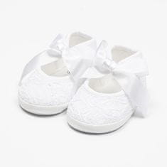 NEW BABY Dojčenské krajkové capačky biela 12-18 m Biela