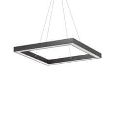 Ideal Lux LED Závesné svietidlo Ideal Lux Oracle D60 Square Nero 245690 39W 2500lm IP20 60cm hranaté čierne