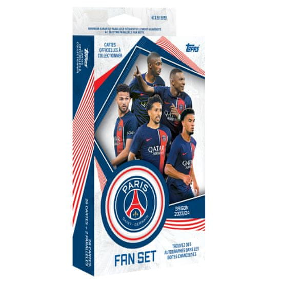 Topps Fan Set karet PSG 2023/24