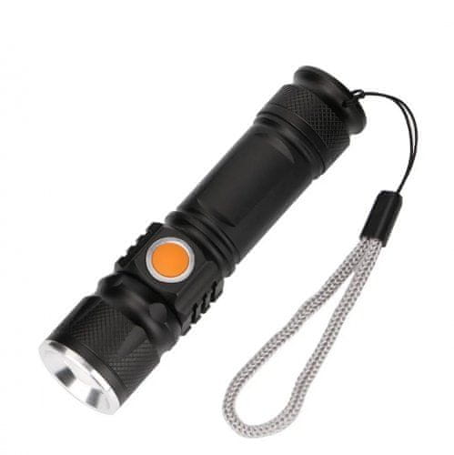 Foxter  1221 LED vreckové nabíjacie svietidlo, 3W, 200lm, USB, Li-ion