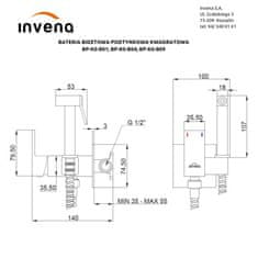 Invena Bidetová batéria podomietková, chróm (BP-K0-B01-L)