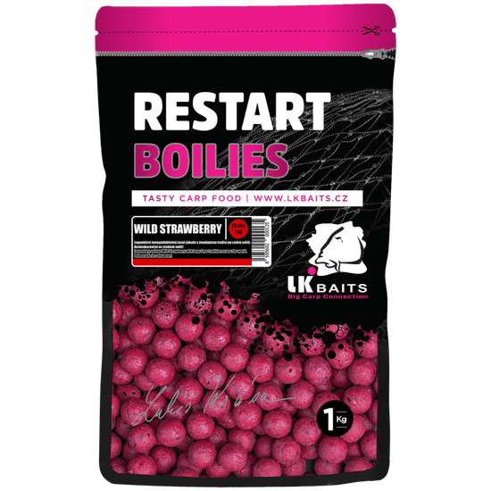 Lk Baits ReStart Boilies Wild Strawberry 20mm, 1kg