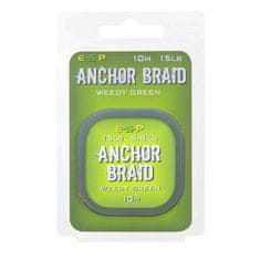 E.S.P ESP náväzcová šnúrka Anchor Braid Weedy Green 15lb, 10 m