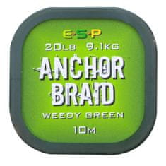 E.S.P ESP náväzcová šnúrka Anchor Braid Weedy Green 20lb, 10 m