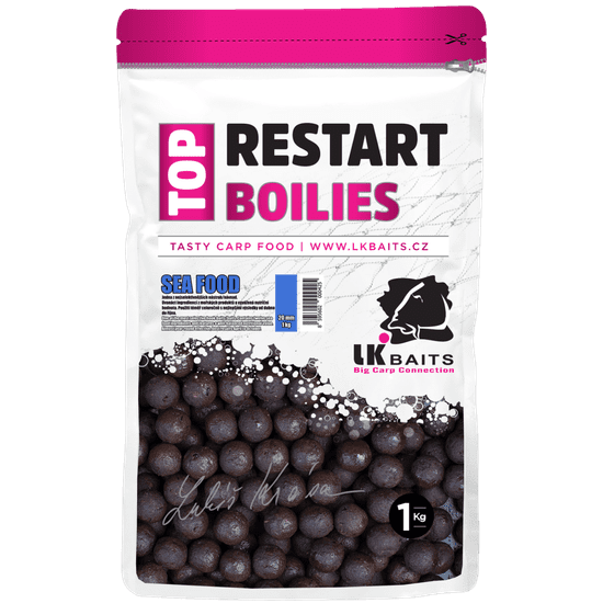 Lk Baits Top Reštart Boilies Sea Food 24 mm, 1kg