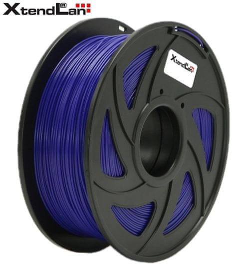 XtendLan PETG filament 1,75mm priehľadný fialový 1kg