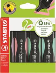 Stabilo Zvýrazňovač GREEN BOSS Pastel - sada 4 farieb