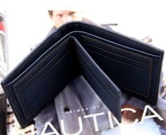 Camerazar Pánska peňaženka z kvalitnej umelej kože hnedej farby, 12x9,5x1,5 cm, s 10 priehradkami