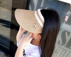 Camerazar Slnečný klobúk s mäkkým slameným šiltom, UV ochrana, univerzálny obvod