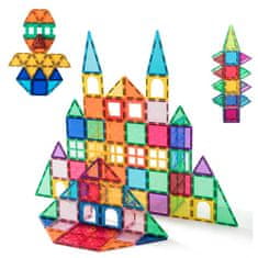 Magnetic Tiles Magnetická stavebnica pre deti - 258ks v boxe