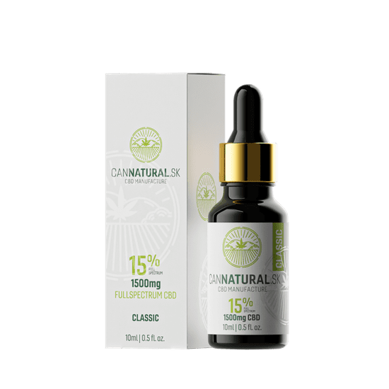 Cannatural.sk 15% Full Spectrum Classic CBD Olej - 10ml