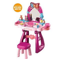 CAB Toys Baby Mix Detský toaletný stolík so stoličkou ružová