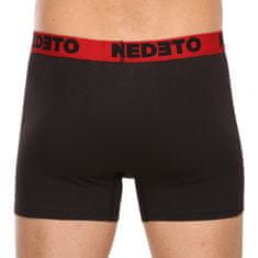 Nedeto 7PACK pánske boxerky čierne (7NB002b) - veľkosť XL