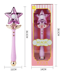 CAB Toys Kúzelná palička ružová s hviezdou Magic Princes