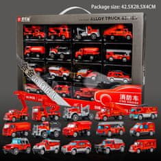 CAB Toys Požiarnické autíčka balenie 15ks - Fire Car set