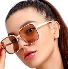 Camerazar Štýlové dámske slnečné okuliare Flyaway, plastové, filter UV400, veľkosť 61-20-150 mm