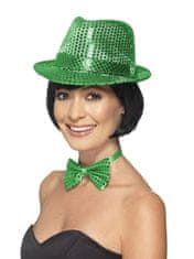 Smiffys Párty klobúk zelený s trblietkami