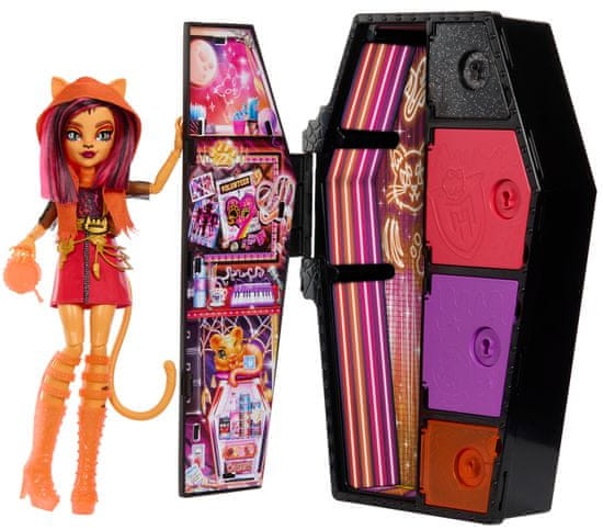 Monster High Skulltimate Secrets bábika Neon - Toralei HPD59