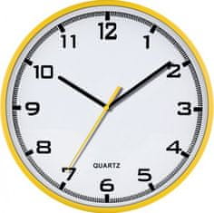 MPM QUALITY Nástenné hodiny, 2479.10 - žltá, 30cm