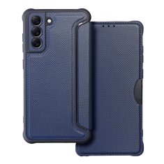 MobilMajak MG Puzdro / obal na Samsung Galaxy S21 FE modré - kniha Razor