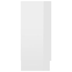 Vidaxl Vitrína, lesklá biela 120x30,5x70 cm, kompozitné drevo