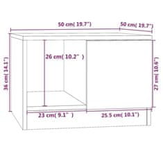 Vidaxl Konferenčný stolík dub sonoma 50x50x36 cm spracované drevo