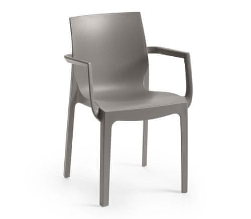 Kreslo EMMA ARMCHAIR- sivá