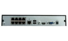 Uniview Uniarch by NVR rekordér/ NVR-108E2-P8/ pre 8 kamier/ rozlíšenie 8 Mpix/ 8x PoE/ Onvif