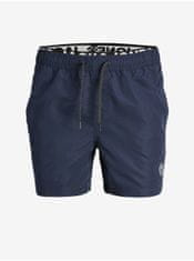 Jack&Jones Tmavomodré pánske plavky Jack & Jones Fiji S