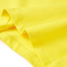 Vidaxl Detské tričko žiarivo žlté 104