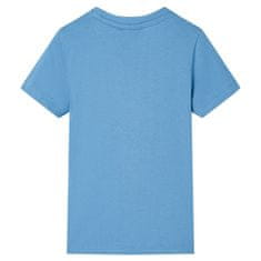 Vidaxl Detské tričko stredne modré 104