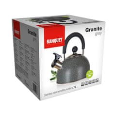 Banquet Kanvica nerezová GRANITE Grey 1,7 l, súprava 2 ks