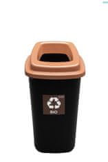 Plafor Odpadkový kôš na triedený odpad 45 l - hnedý, bio odpad