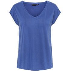 Pieces Dámske tričko PCKAMALA Comfort Fit 17095260 Mazarine Blue (Veľkosť M)