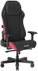 DXRacer herná stolička MASTER čierno-červená, látková