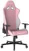 herná stolička GLADIATOR růžovo-biela, látková