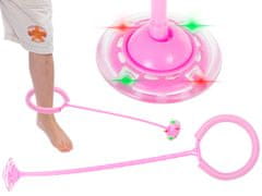 WOWO Ružová LED Loptička s Hula Hoop a Švihadlom pre Fitness