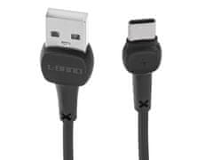 WOWO Rýchlonabíjací USB Typ-C Kábel L-BRNO NB132 v Čiernej Farbe