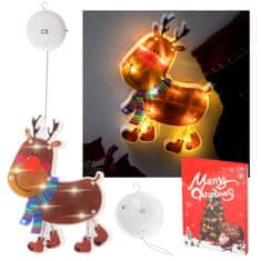 WOWO Závesná Vianočná Dekorácia - LED Svetielka v tvare Soba