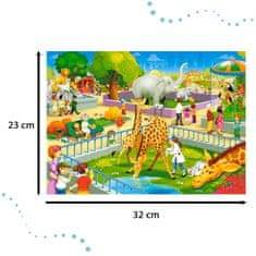 WOWO Puzzle Skladačka Castorland Návšteva ZOO - Zvieracie Safari 60 Dielikov pre Deti 5+ Rokov