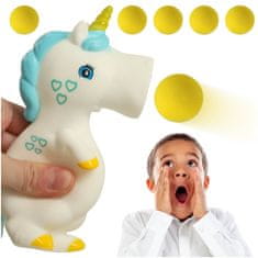 KIK KX4519 Pištoľ na penové loptičky Unicorn Squish Gun pre streľbu s loptičkami