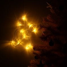 WOWO Závesná Vianočná Dekorácia - LED Svetielka Snežuliak, 49cm, 10 LED Diód