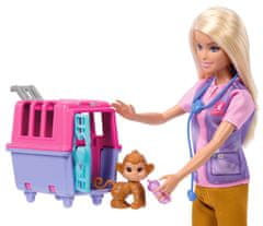 Mattel Barbie Bábika zachraňuje zvieratká - blondínka HRG50