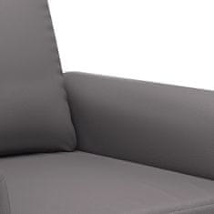 Petromila vidaXL 2-dielna sedacia súprava s vankúšmi sivá umelá koža